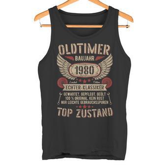Oldtimer Baujahr 1980 Geboren Jahrgang Geburtstag Retro Tank Top - Geschenkecke