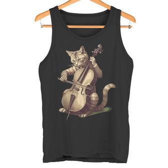 Orchestre De Chat Musicien Rétro Pourioloncelle Jouant Un Chat Débardeur e - Cadeauxyz