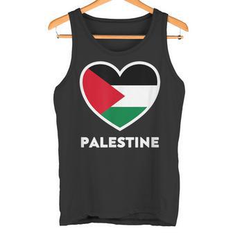 Palestine Flag Palästina Flagge Herz Tank Top - Geschenkecke