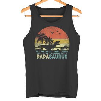 Papa Dinosaurio Papasaurus 3 Tres Niños Día Del Padre Camiseta sin mangas - Regaloses