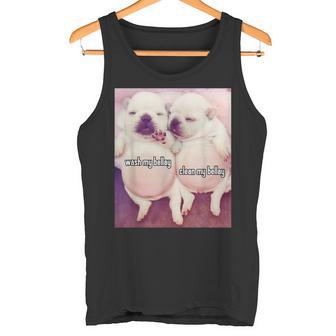 Pibble Meme Lavar Miientre Divertido Dos Pibbles Camiseta sin mangas - Regaloses