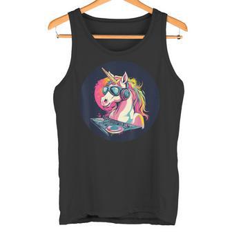 Profitez Du Rythme Avec Cette Cabine De Dj Licorne Amusante Débardeur e - Cadeauxyz