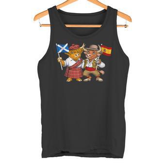 Raíces Escocesas-Españolas Bandera Escocia España Herencia Camiseta sin mangas - Regaloses