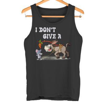 Ratón Caminando Un Burro No Dar Ratas Como Ratón Dibujos Animados Camiseta sin mangas - Regaloses