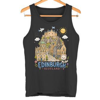 Recuerdo Deiaje Para Niños En Acuarela De Edimburgo Escocia Camiseta sin mangas - Regaloses