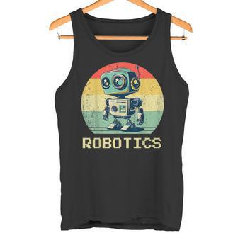Retrointage Robot Robótica Ingeniero Ingeniería Camiseta sin mangas - Regaloses