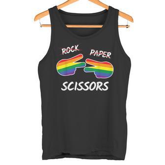 Rock Papel Tijeras Orgullo Lesbianas Corazón Lgbt Igualdad Gay Camiseta sin mangas - Regaloses