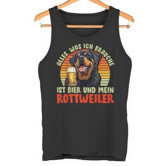 Rottweiler Alles Was Ich Brauche Ist Bier Und Rottweilers Tank Top - Geschenkecke