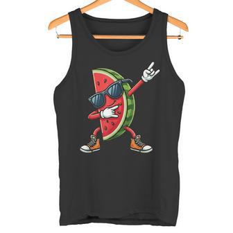 Sandía En Gafas Deol Divertido Gesto Rock Camiseta sin mangas - Regaloses