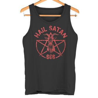 Satanismoatánico Oculto Hailatanás 666 In Mangas Camiseta sin mangas - Regaloses