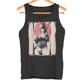 Sexy Anime Chica Japonésamurai Rojool Camiseta sin mangas - Regaloses