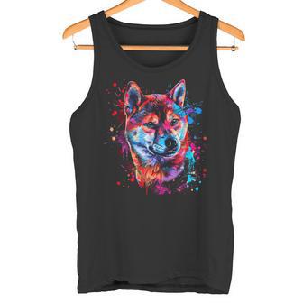 Shiba Inu T Con Un Colorido Inuhiba Camiseta sin mangas - Regaloses