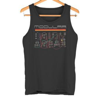 Sintetizador Modularintage Ingeniero De Audio Analógicoynth Nerd Camiseta sin mangas - Regaloses