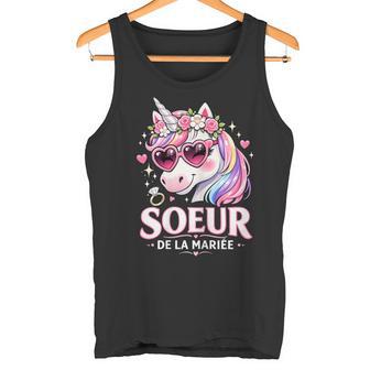 Soeur De La Mariée Humour Licorne Cadeau Fête Mariage Débardeur e - Cadeauxyz