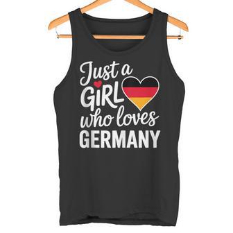 Solo Una Chica Que Ama Alemaniaouvenirs Alemán In Mangas Camiseta sin mangas - Regaloses