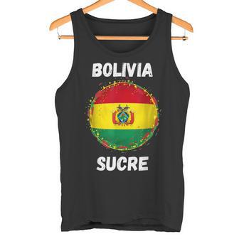 Sucre Bolivia Retrointageport Recuerdo Bandera Boliviana Camiseta sin mangas - Regaloses