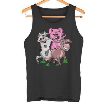 Tamponnantache Ferme Cochon Mignon Âne Animal De La Ferme Débardeur e - Cadeauxyz