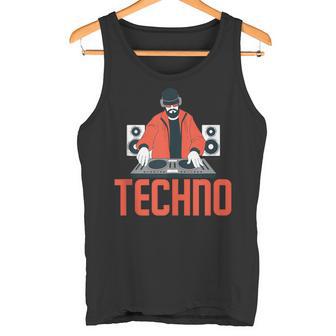 Techno Amante Dj Música Electrónica Fiesta In Mangas Camiseta sin mangas - Regaloses