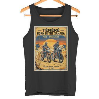 Tenere T7 Adventureintage Bike Enduro Nacido En Elahara Camiseta sin mangas - Regaloses