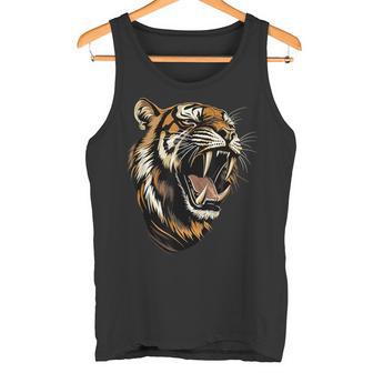Tigre Dientes Deablemilodon Gran Felino Tigre Camiseta sin mangas - Regaloses