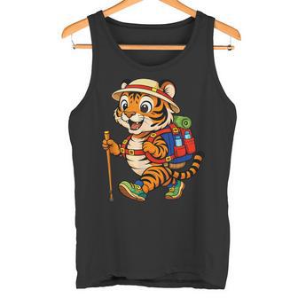 Tigre Mochilero Montaña Exteriorenderismo Anim Camiseta sin mangas - Regaloses