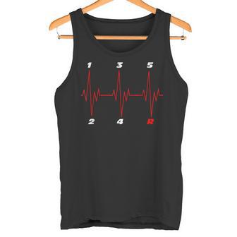 Transmisión Manual Heartbeat Motorsport Racer Cars Regalo Camiseta sin mangas - Regaloses