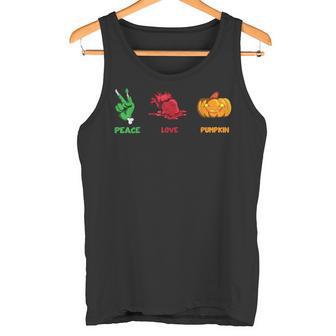 Truco O Tratoigno De La Paz Aterrador Paz Amor Calabaza Camiseta sin mangas - Regaloses