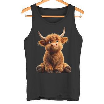 Vache Highland Cow Bœuf Fermier Ferme Highland Cattle Débardeur e - Cadeauxyz