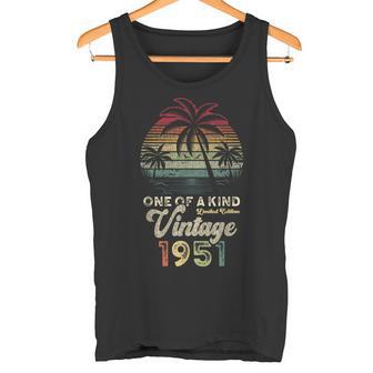 Vintage 1951 Cumpleaños 75 Años Palmeras Retro Camiseta sin mangas - Regaloses