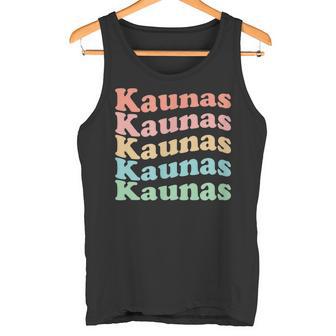 Vintage 70'S Lituanie Hippie City – Kaunas Rétro Débardeur e - Cadeauxyz