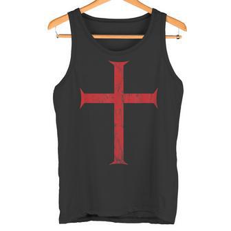 Vintage Con Cruz Templaria De Caballero Camiseta sin mangas - Regaloses