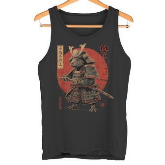 Vintage Japonés Arte Anime Gráficoamurai Capybara Guerrero Camiseta sin mangas - Regaloses