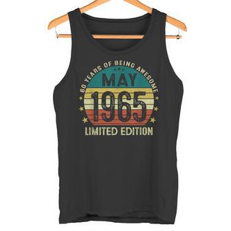 Vintage Regalo 60 Años Hombre Mayo 1965 60 Cumpleaños Camiseta sin mangas - Regaloses