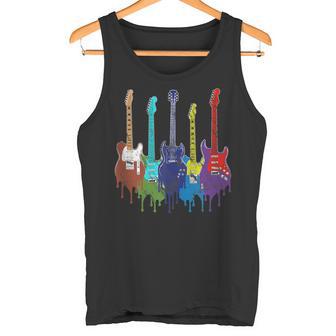 Vintage Retro Guitars Ideal Para Guitarristas In Mangas Camiseta sin mangas - Regaloses
