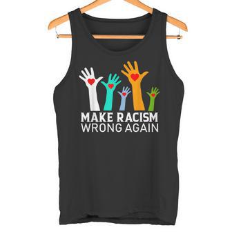 Volver A Equivocar El Racismo Para Los Demócratas Contra Donald Trump Camiseta sin mangas - Regaloses