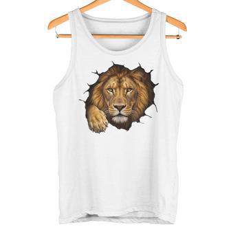 Animal Lion Audacieux Pour La Fête Des Pères Débardeur e - Cadeauxyz