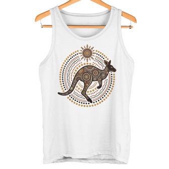 Arte Aborigen De Lunares Canguro Australiano Camiseta sin mangas - Regaloses