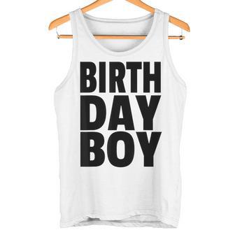 Birthday Boy De Cumpleaños Para Hombre Letras Negras Camiseta sin mangas - Regaloses