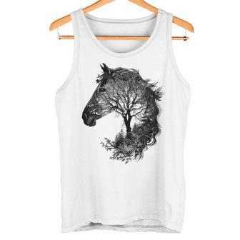 Caballo Animal Naturaleza Zoo Dibujo Arte Abstr Camiseta sin mangas - Regaloses
