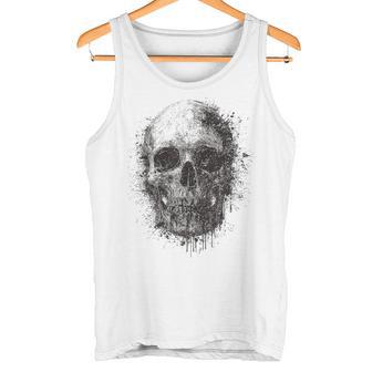 Calavera Artista Dibujo Abstracto Calavera Camiseta sin mangas - Regaloses
