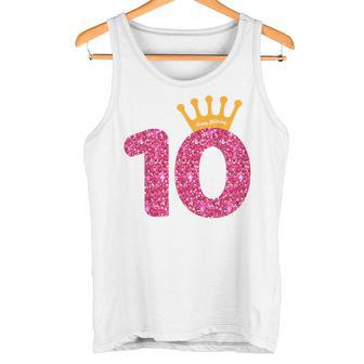 Camisa De Cumpleaños Feliz Para Niñas Fiesta 10 Años Camiseta sin mangas - Regaloses