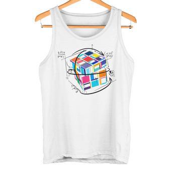 Cubo Divertido De Matemáticas Cuberpeed Cubing Rompecabezas Amante Del Cubo Camiseta sin mangas - Regaloses