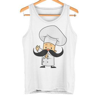 De Cocinero Con Bigote De Dibujos Animados Camiseta sin mangas - Regaloses