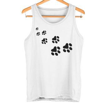 De Perro Con Estampado De Huellas De Gato Para Amantes De Los Gatos Camiseta sin mangas - Regaloses