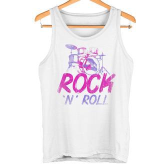 Drummer Música Rock Rockero Huesos Calavera Batería Camiseta sin mangas - Regaloses