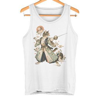 Esgrima Deportiva Jugadores Juego Fencing Gato Esgrima Camiseta sin mangas - Regaloses