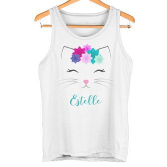 Estelle Personalisé Avec Chat Débardeur e - Cadeauxyz