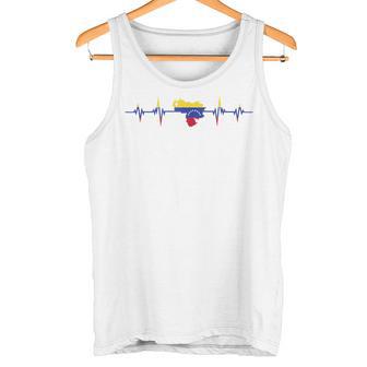 Heartbeat Mapa Diseño Banderaenezolanaenezuela In Mangas Camiseta sin mangas - Regaloses