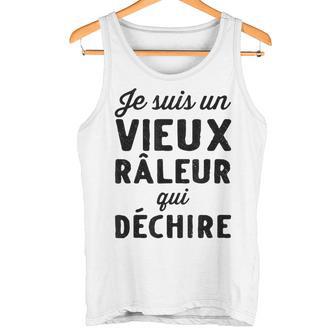 Hommeieux Raleur Qui Déchire Cadeau Humour Retraité Papy Débardeur e - Cadeauxyz