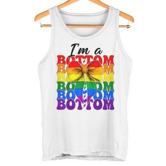 I'm A Bottom Drapeau Humoristique Gay Pride Arc-En-Ciel Lgbtq Coquette Bow Débardeur e - Cadeauxyz